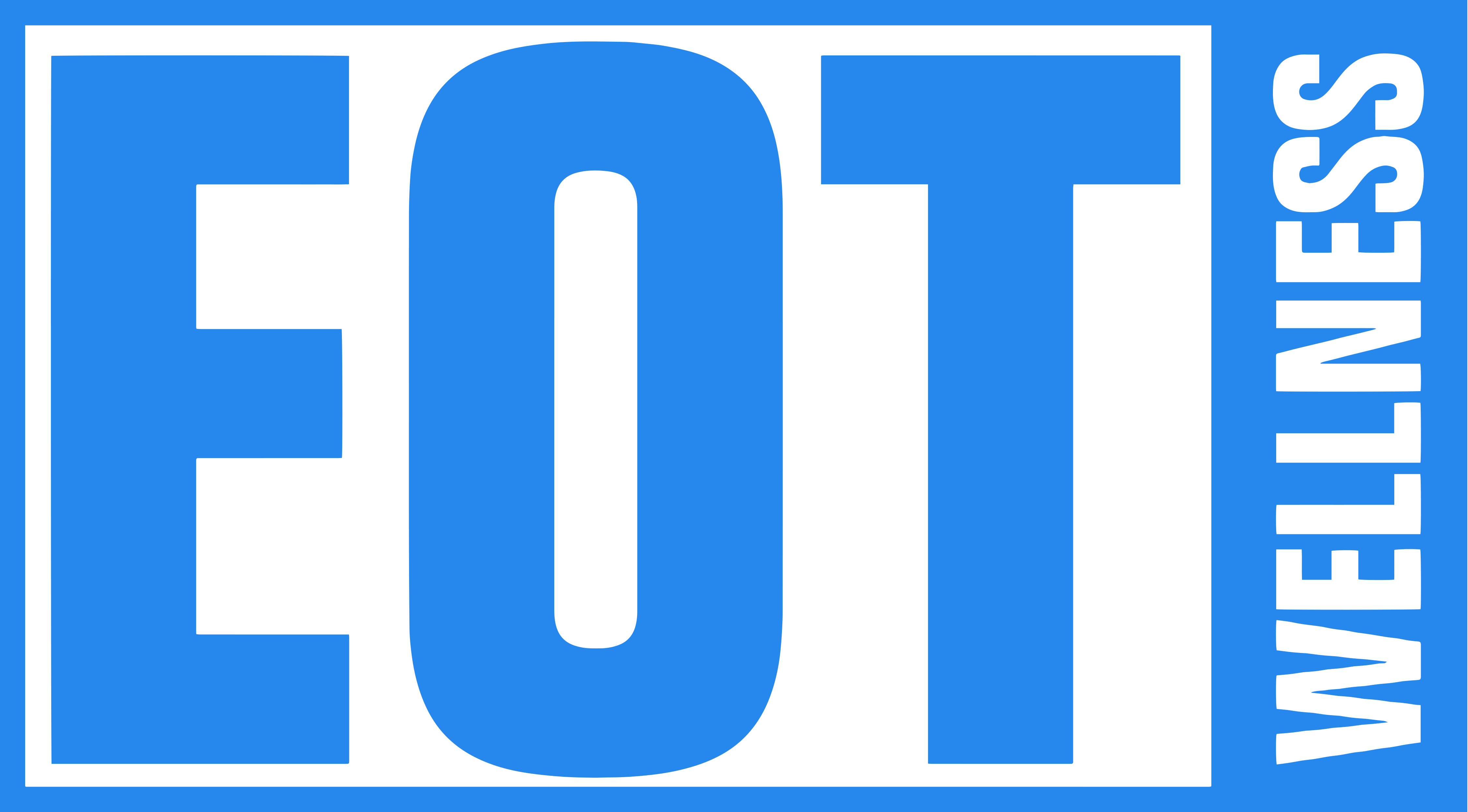 logo of EOT Wellness in blue color against transparent background